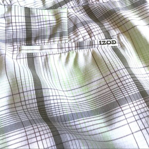 IZOD PerformX Women’s Preppy Plaid Bermuda Golf Shorts Sz 4 - Picture 4 of 7